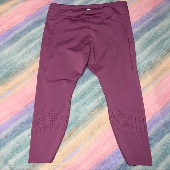 NIKE Epic Luxe Mid-Rise Pocket Running Leggings women’s size 3X - Picture 11 of 13
